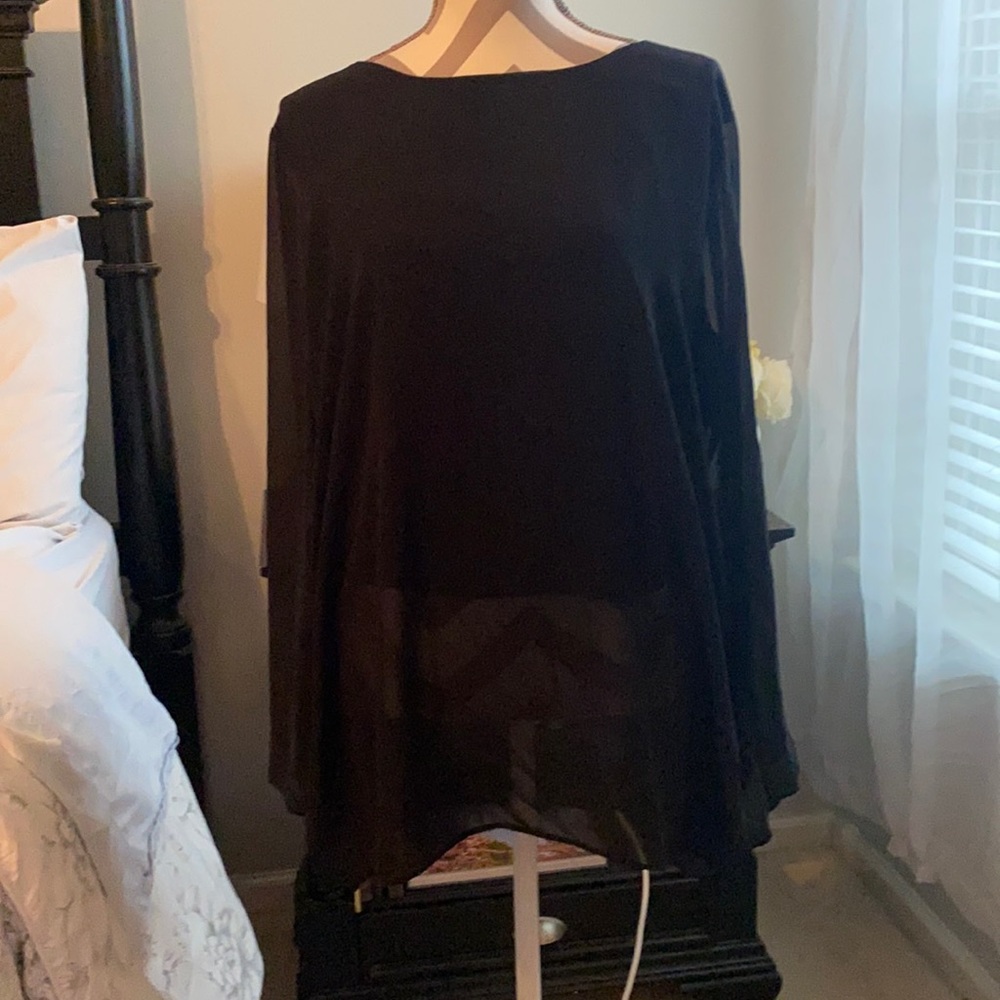 Black sheer top